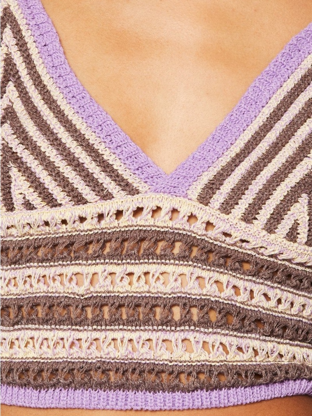 BDG Crochet Knit Crop Top - Picture 2 of 7